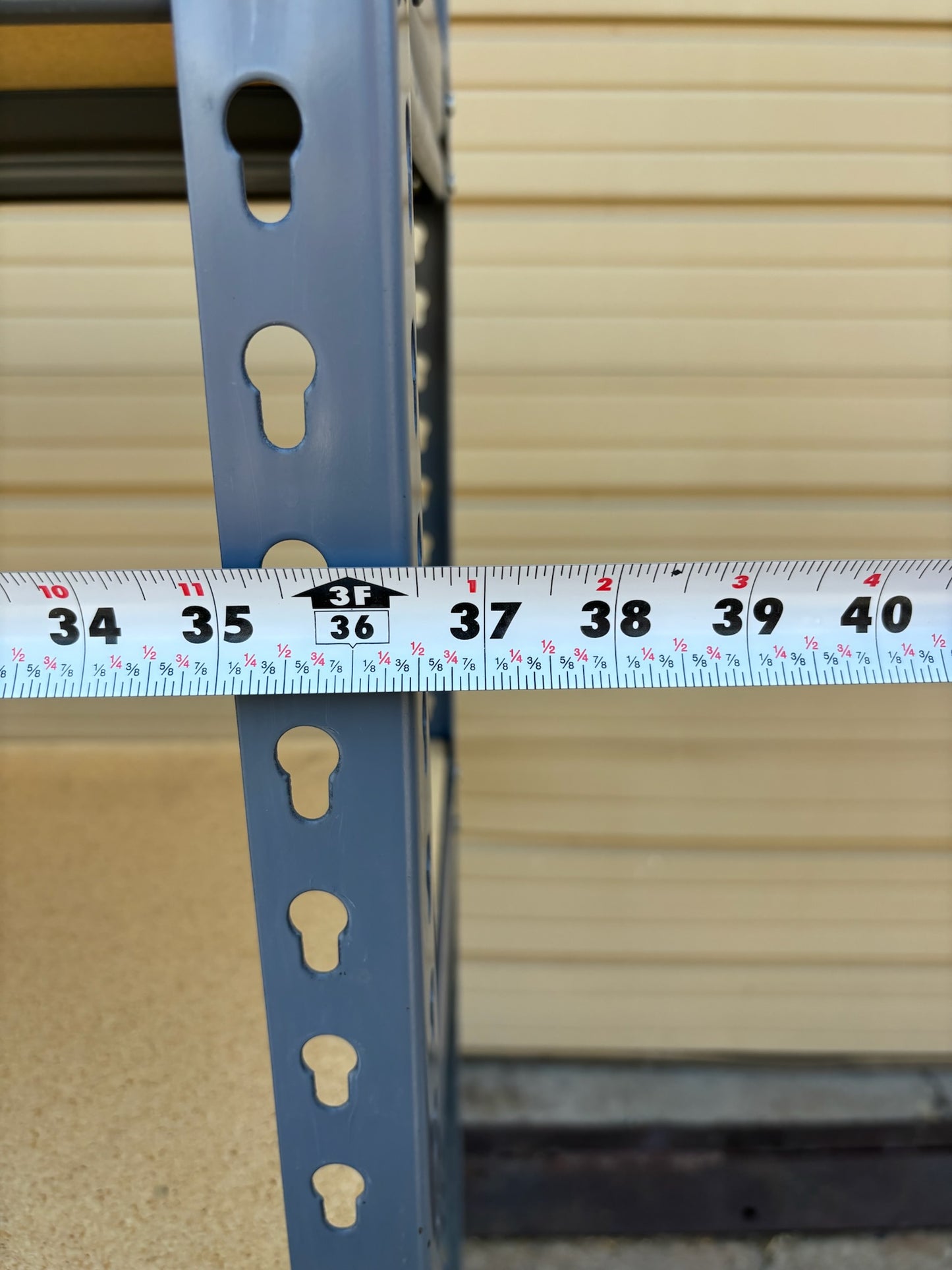 Gray Boltless Metal Shelf (36 x 18 x 72)