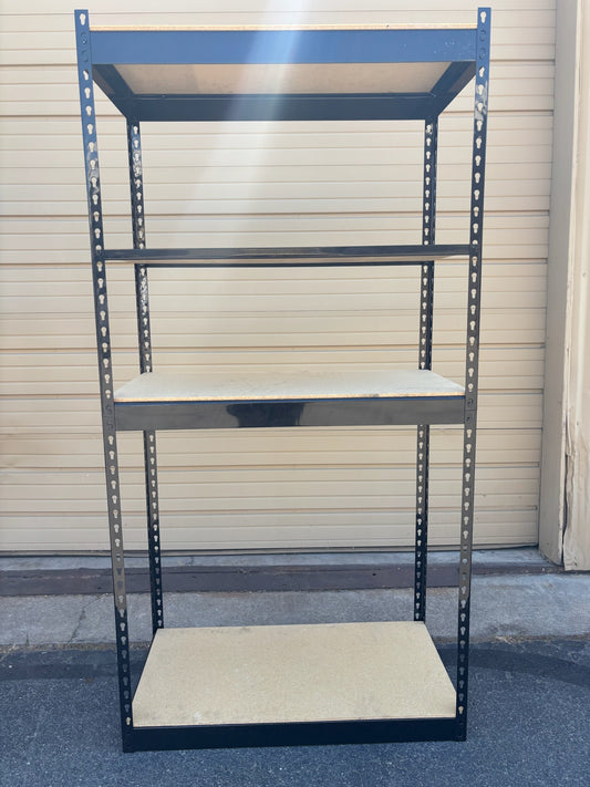 Black Boltless Metal Shelf (36 x 18 x 72)
