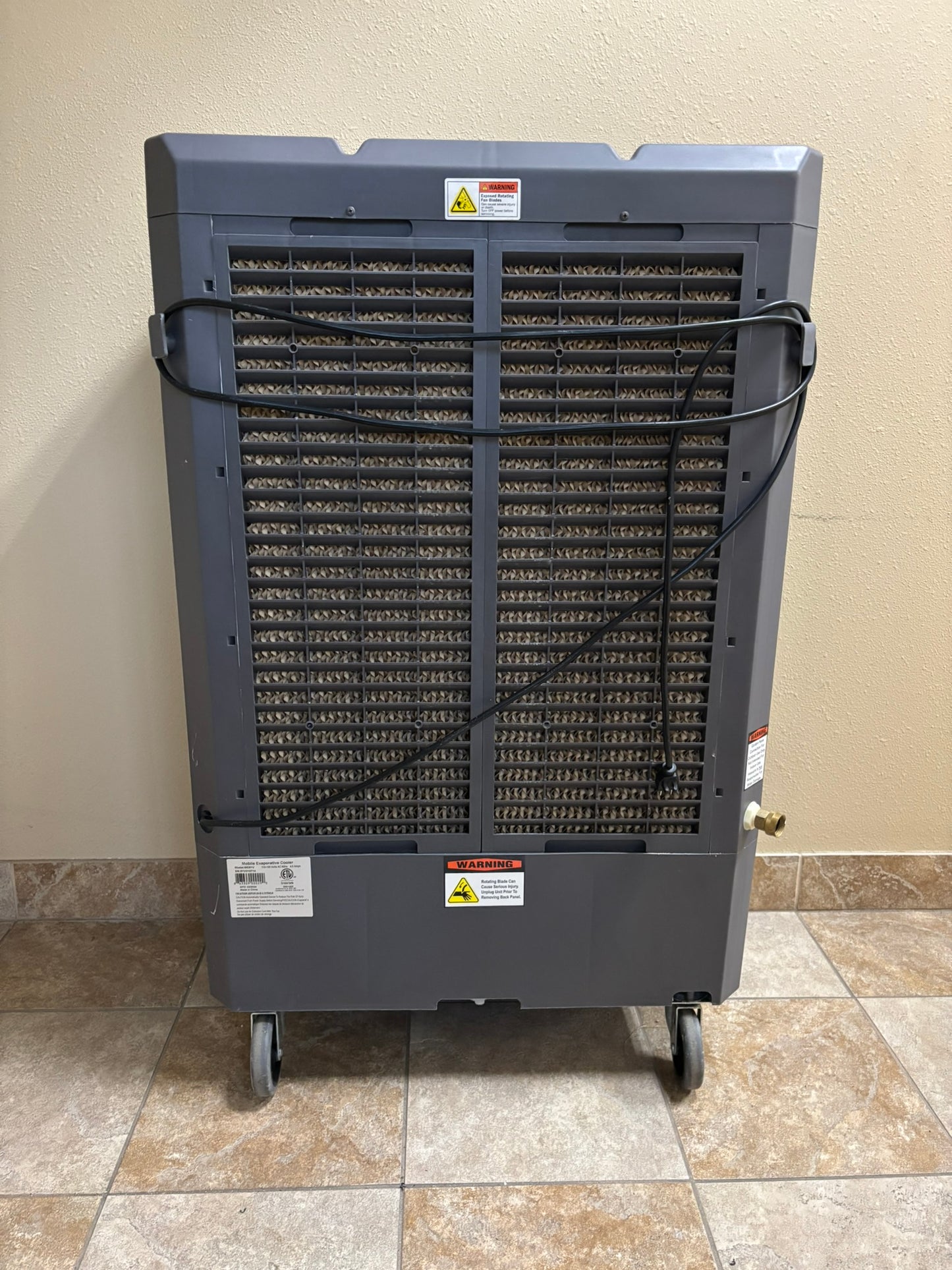 Hessaire MC61V Evaporative Cooler / Swamp Cooler, Gray 5300 CFM (Local Pick)