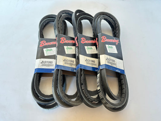 4PK Browning 5VX1060 Gripnotch V-Belt, 5/8" Width, 106" Outside Length