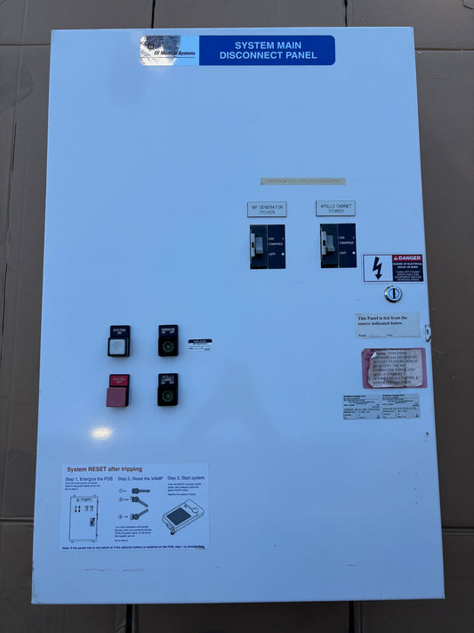 GE General Electrics E4502K Medical System Main Disconnect Panel 480V