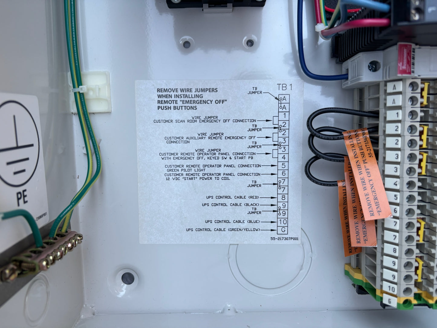 GE CR243B10457 Type 1 Systems Main Disconnect Control Panel 480V 3PH - 90A
