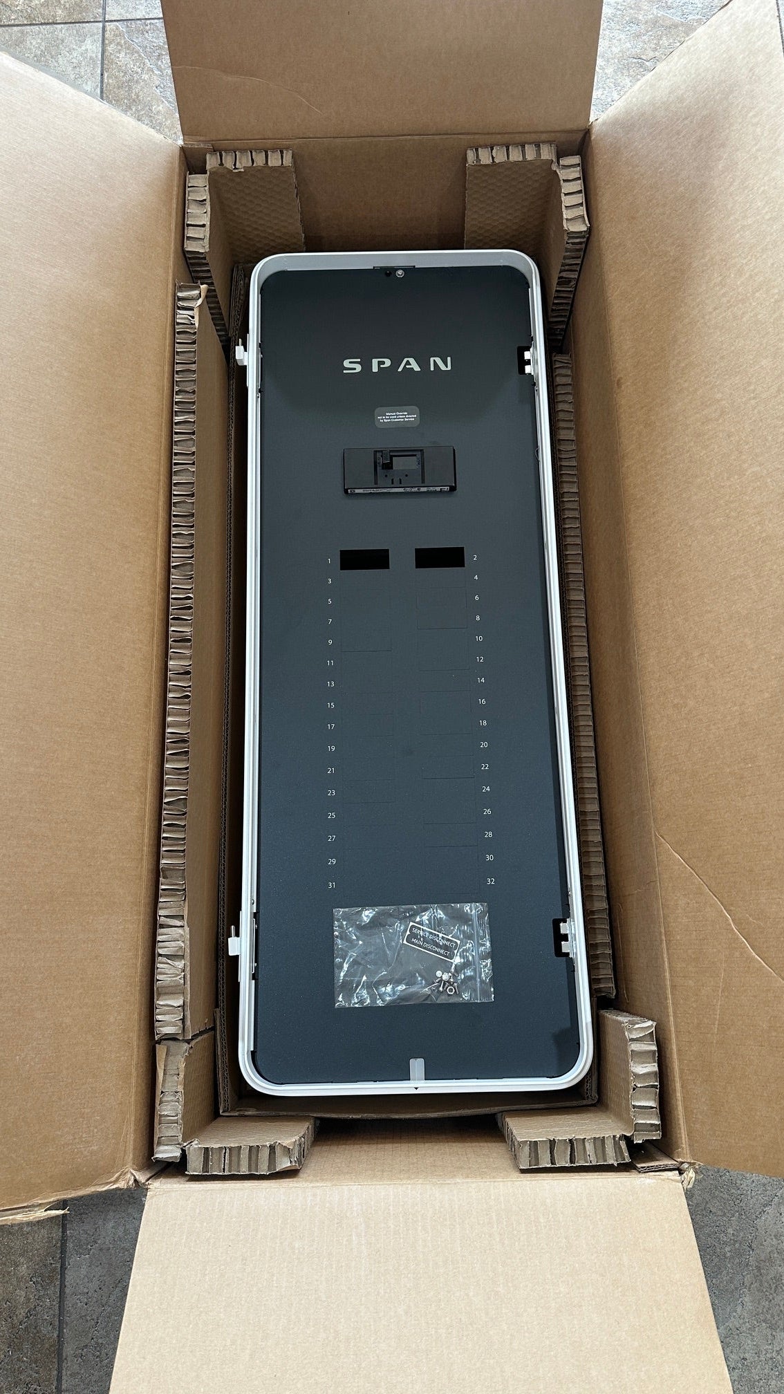 SPAN Smart Electrical Panel 1-00800-11  120/240V 32 Circuit Main Box