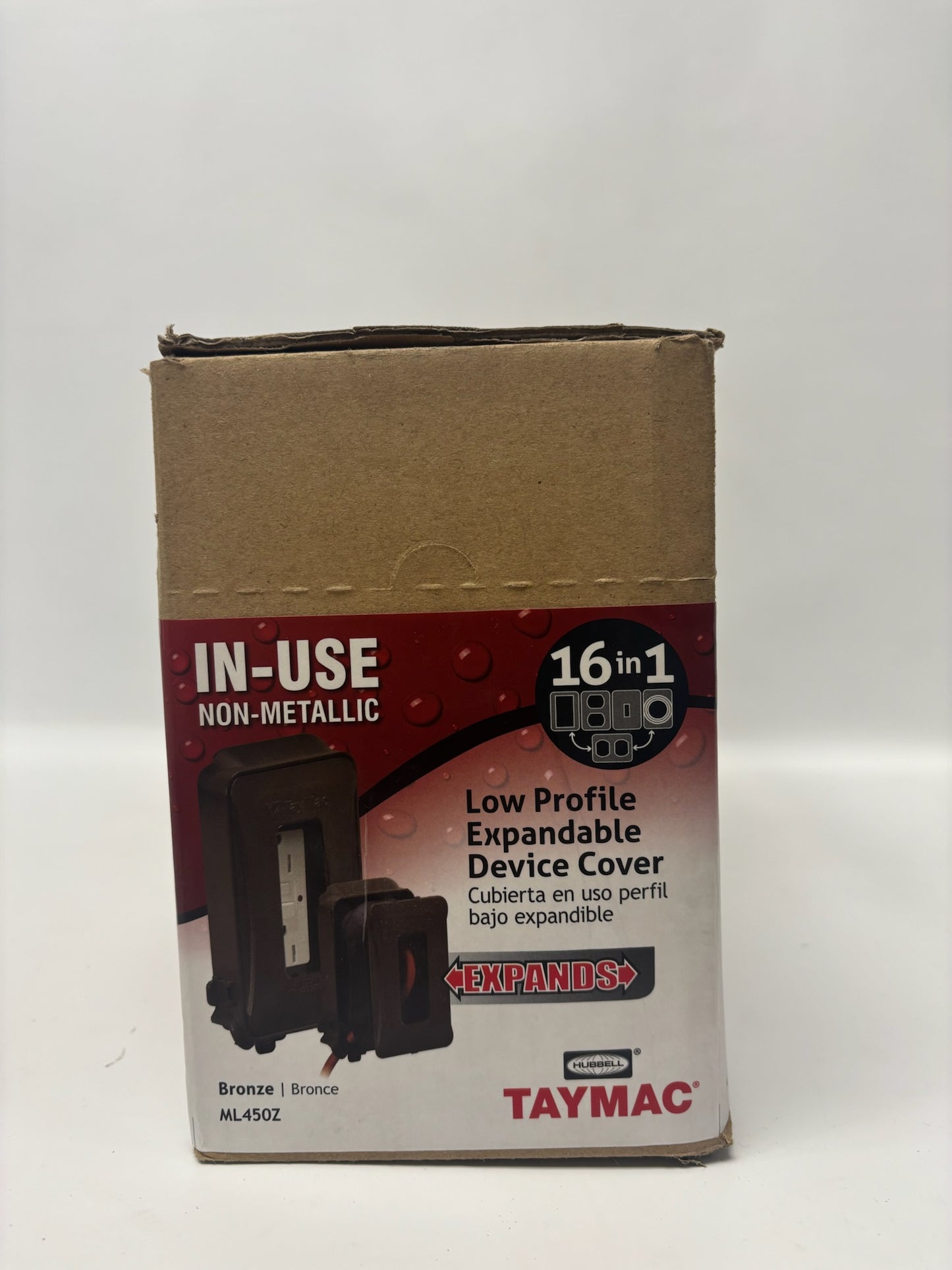 Taymac ML450Z 1-Gang Expandable Weatherproof In-Use Cover, Bronze (10-Pack)