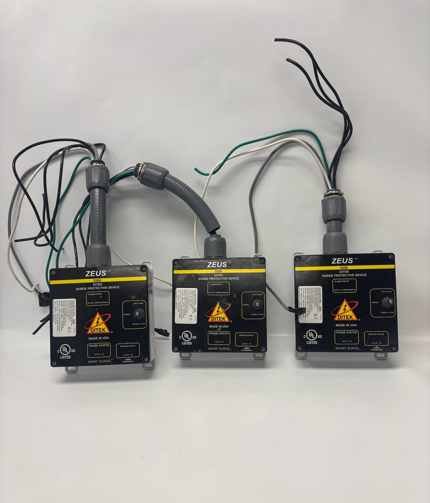 DITEK ZEUS D200 Industrial Surge Protective Device, 200kA, 120/208V 3-Phase