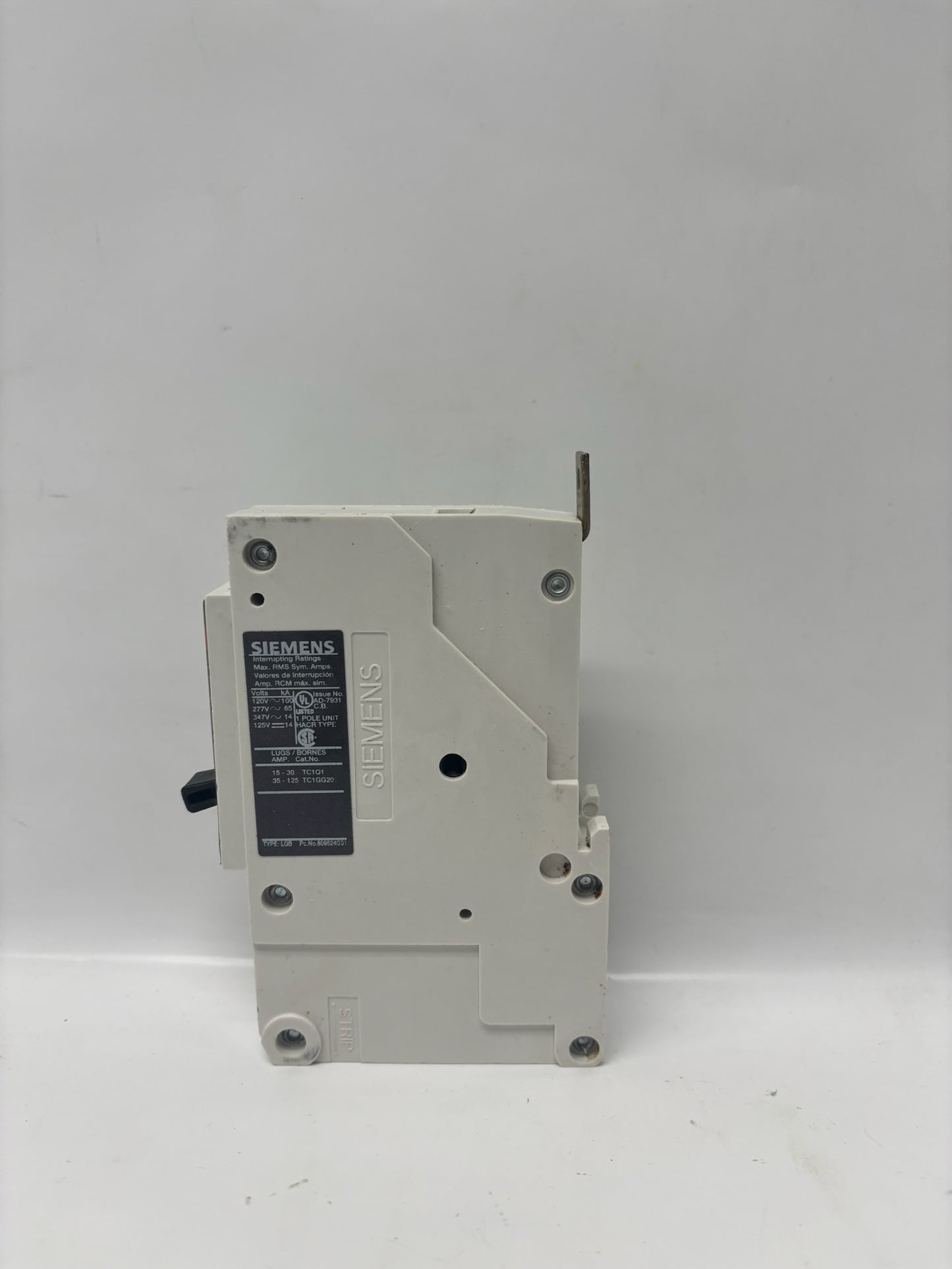 Siemens LGB1B020 20A 1-Pole Circuit Breaker, 4-Pack, Bolt-On Panelboard