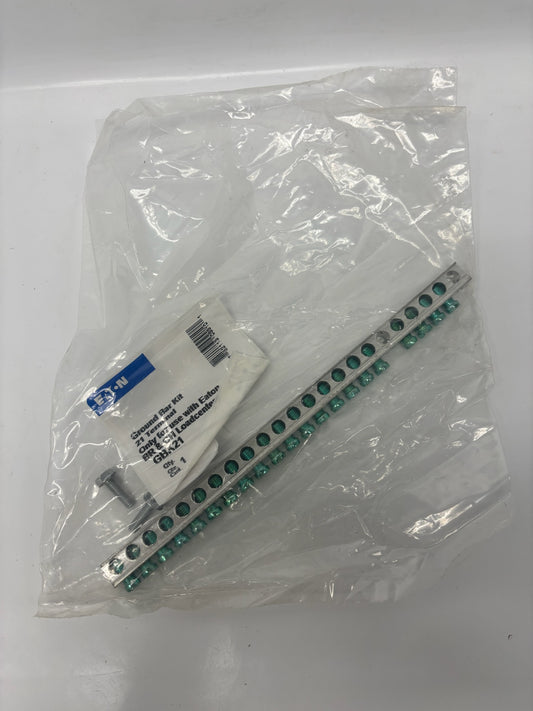 9 PK Eaton GBK21 21-Terminal Ground Bar Kit, CH/BR Loadcenter