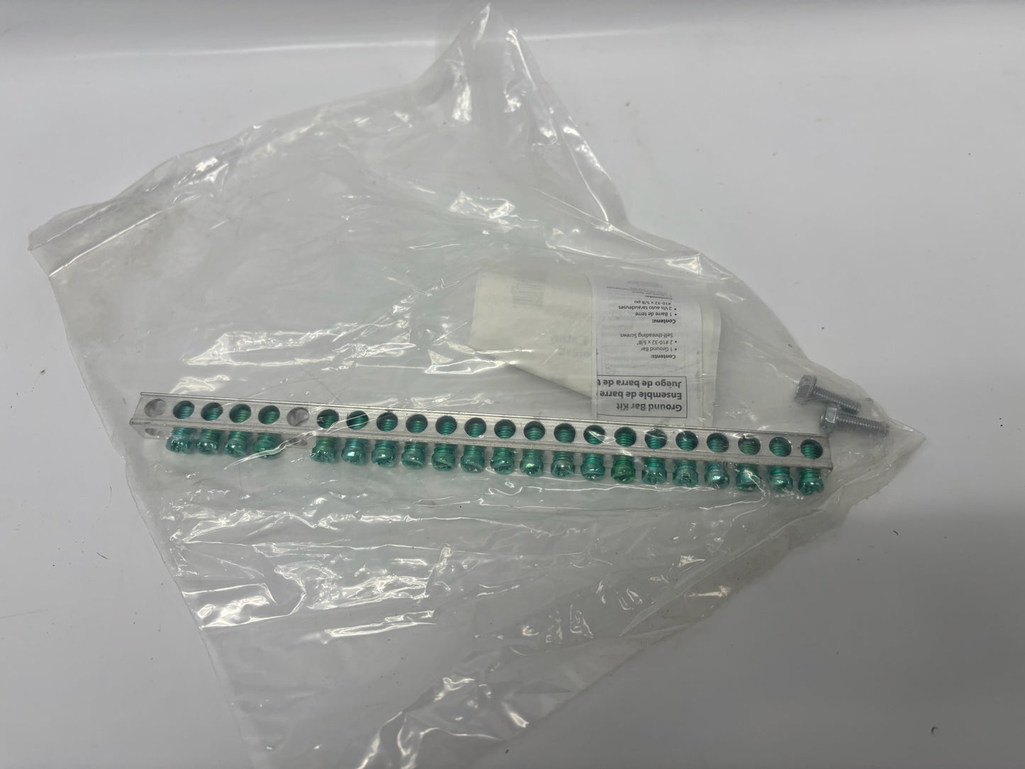 9 PK Eaton GBK21 21-Terminal Ground Bar Kit, CH/BR Loadcenter