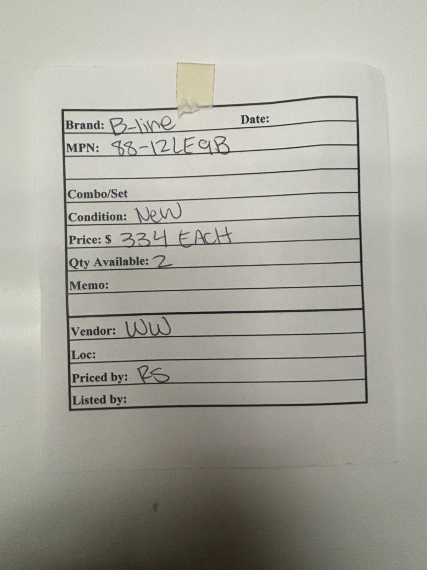 B-Line 88-12LE9B 8x8 NEMA 12 Lay-In Wireway 90° Inside-Opening Elbow