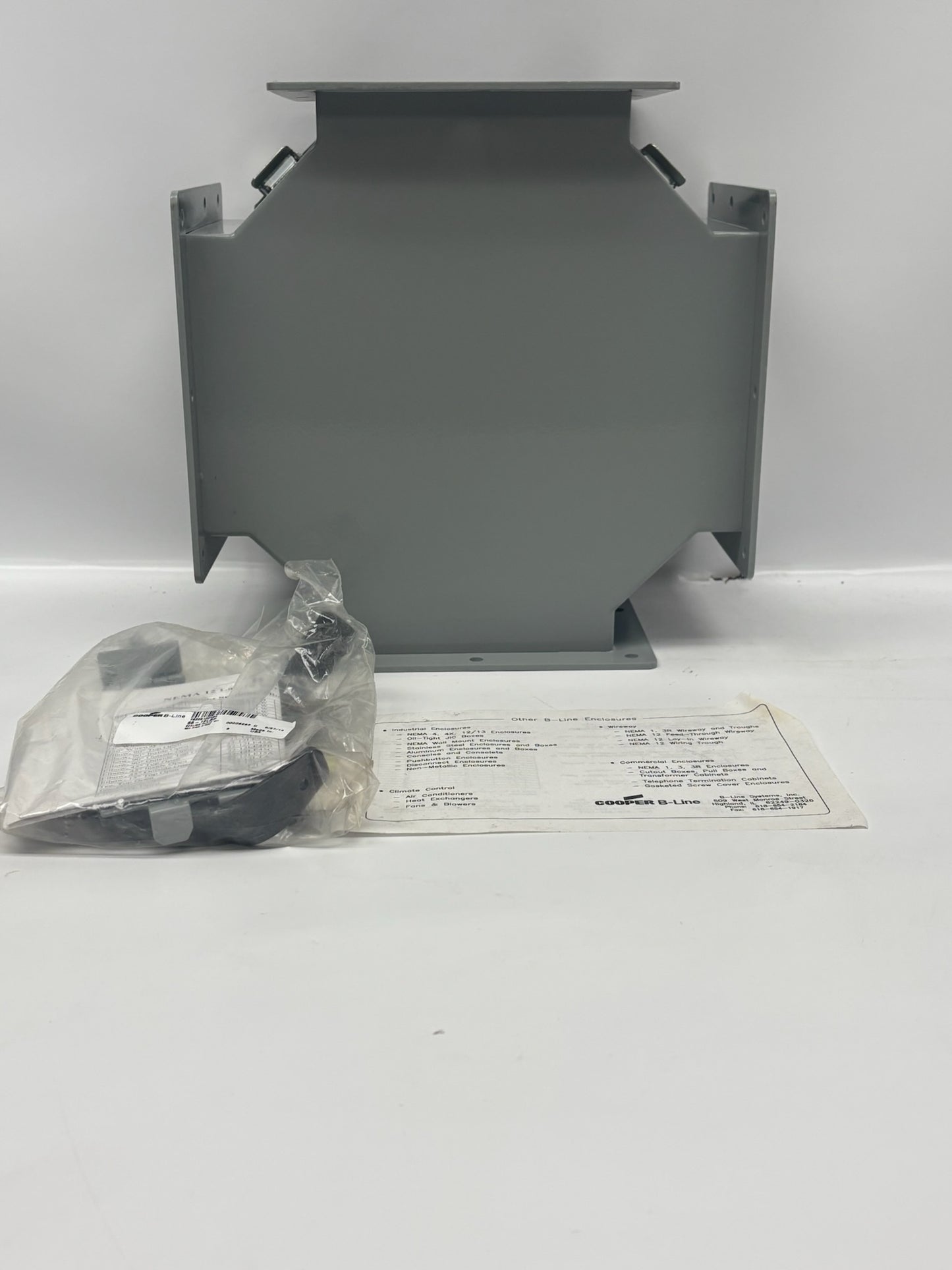 B-Line 66-12LC 6x6 NEMA 12 Lay-In Wireway Closure Plate