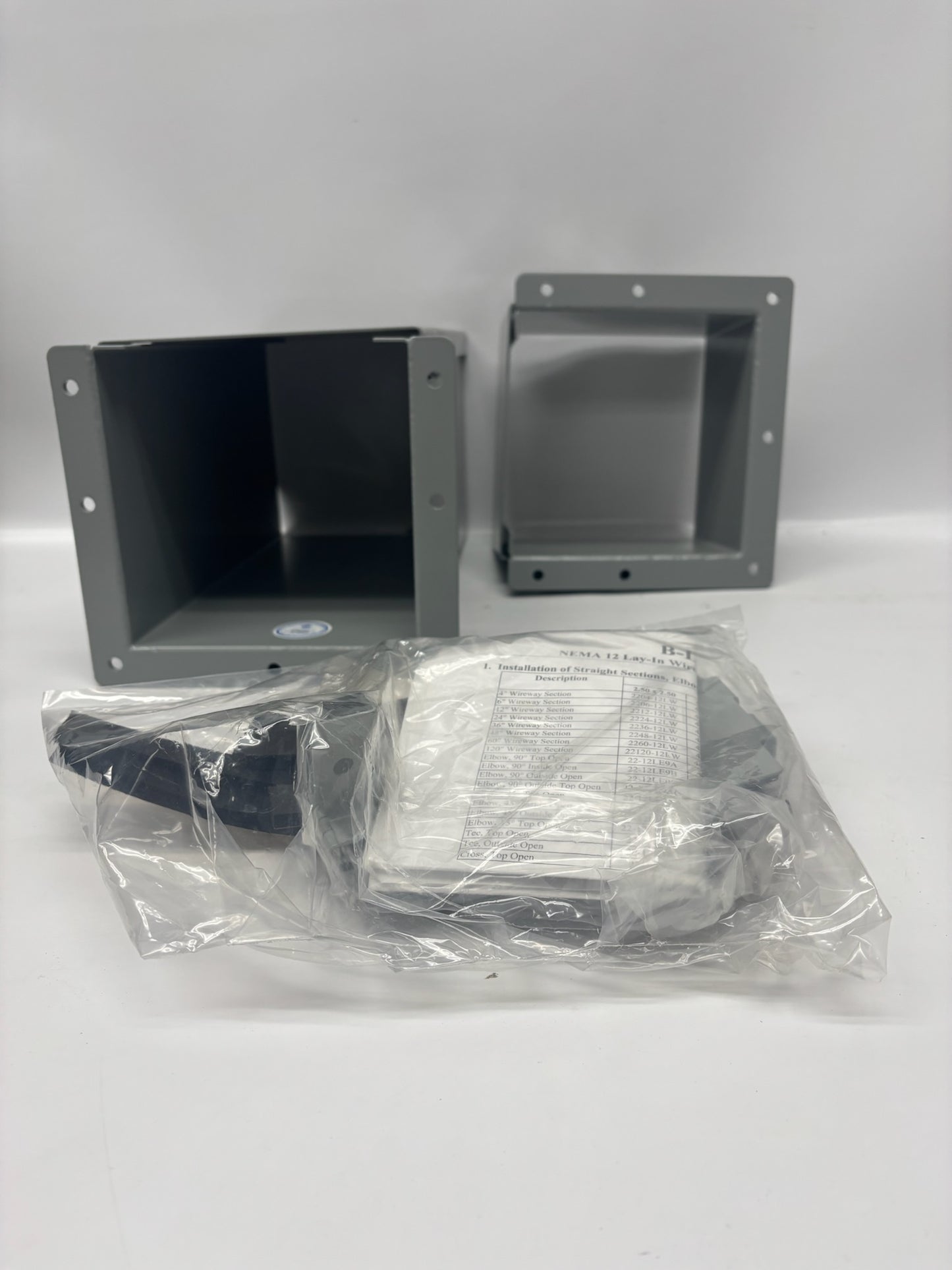 Open Box B-Line 66-12LCF 6x6 NEMA 12 Lay-In Wireway Cut-Off Fitting