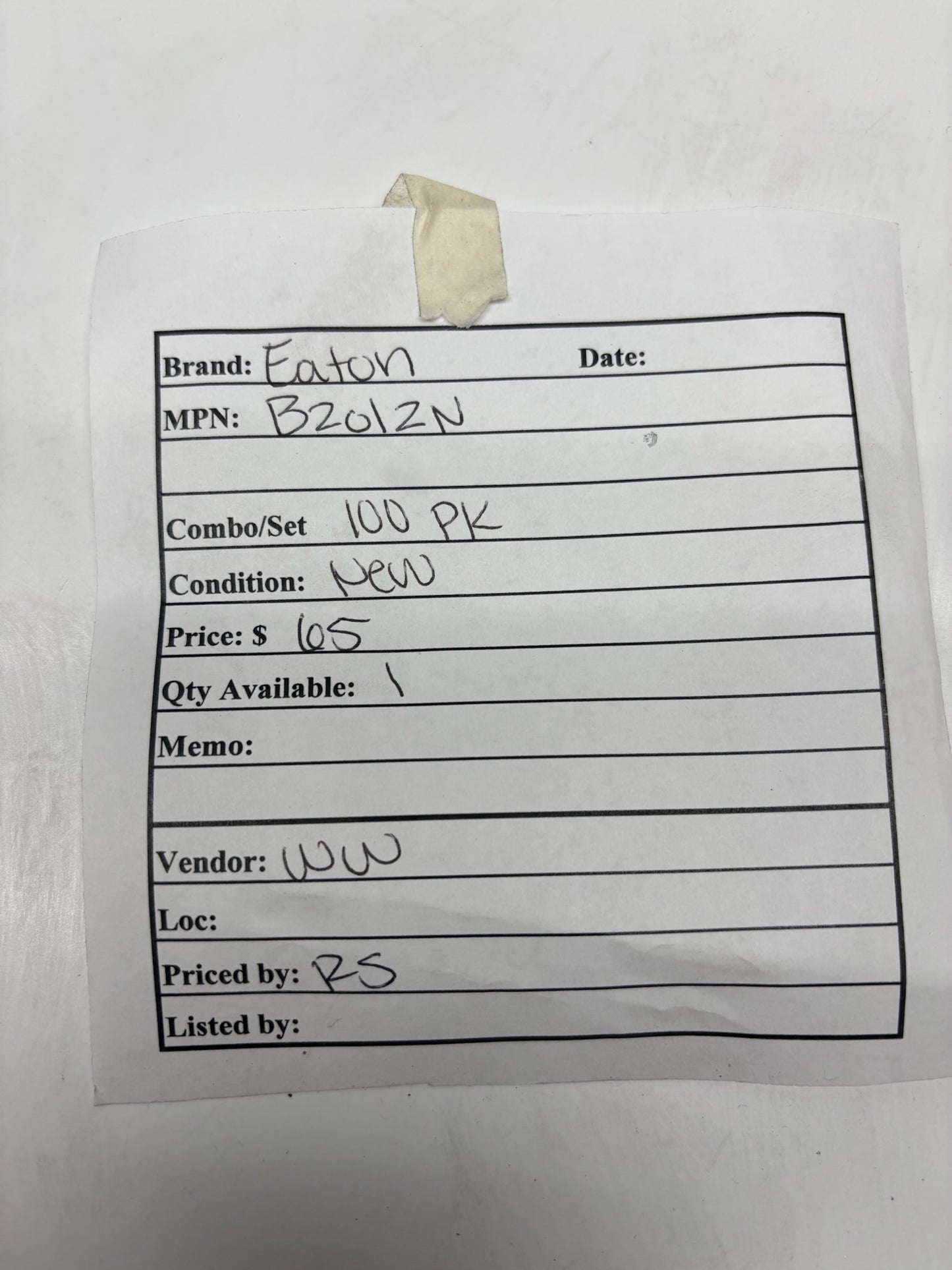 100 PK Eaton B201ZN Square Zinc-Coated Strut Washer for 3/8-Inch Bolts