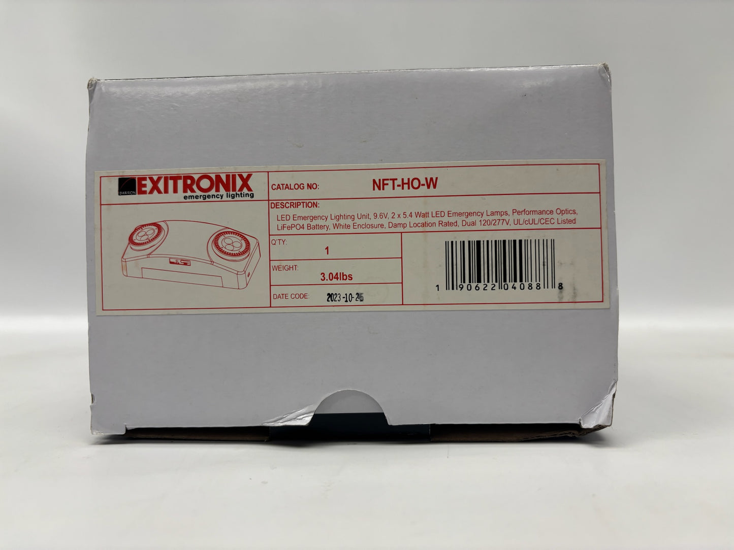 New Exitronix NFT-HO-W High-Output LED Emergency Lighting Unit