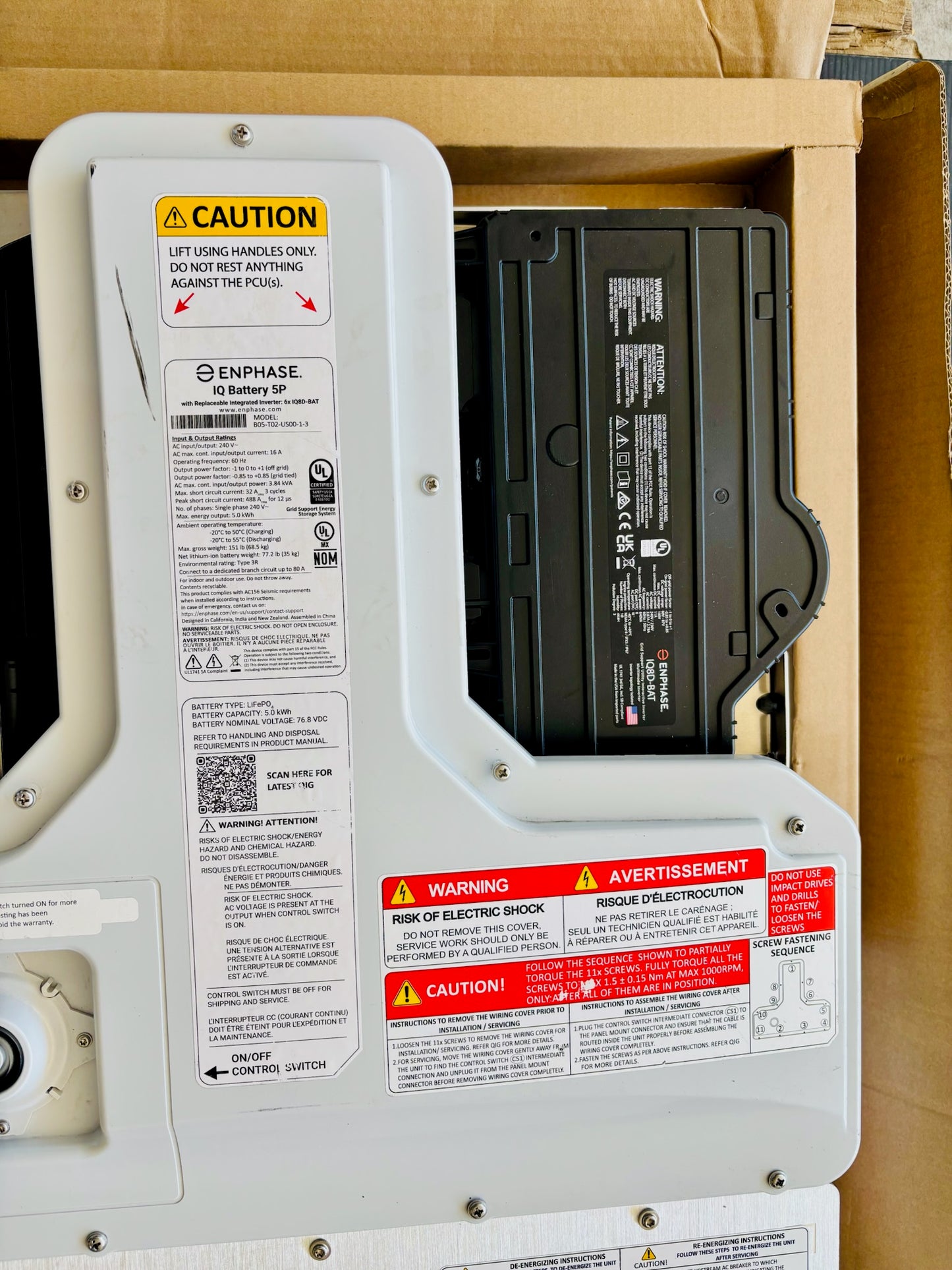 Enphase IQ Battery 5P Home Energy Storage System (Local Pick Up)