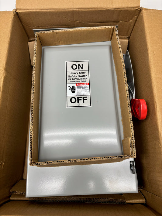 Siemens Type 3 HF322NR Heavy Duty Safety Switch 60A-240V-250VDC