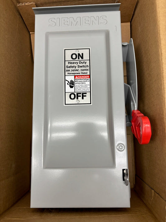 Siemens Type 3 HF321NR Heavy Duty Safety Switch 30 Amp 240-Volt