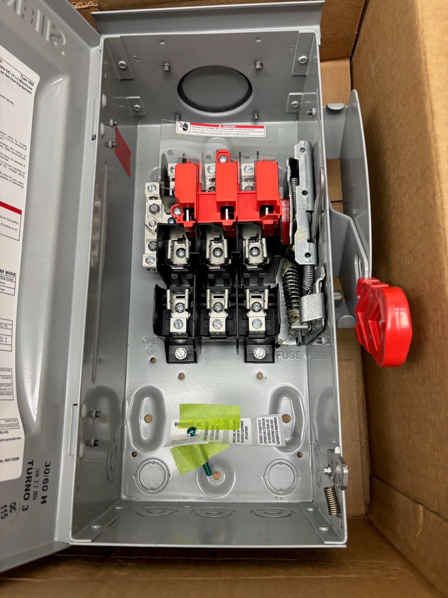 Siemens Type 3 HF321NR Heavy Duty Safety Switch 30 Amp 240-Volt
