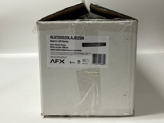 AFX ALV250520LAJD2SN 25 Inch Algiers LED Bathroom Vanity Satin Finish