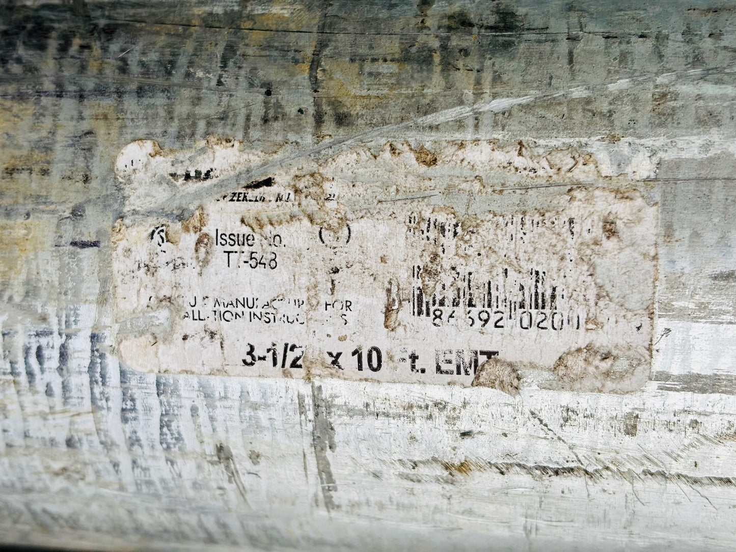 Wheatland 3-1/2" x 10 ft Metal EMT Conduit (Local Pick Up)