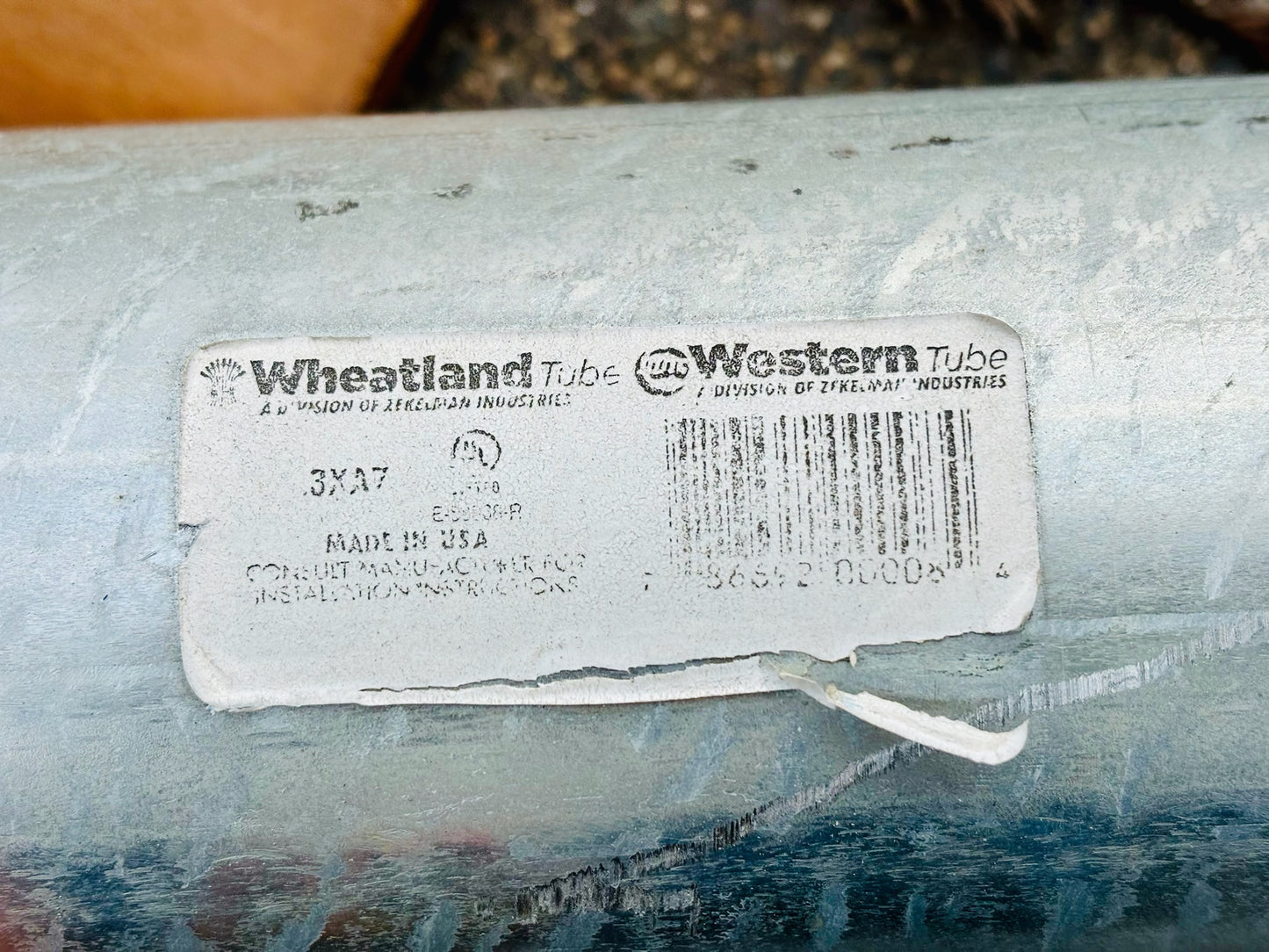 10 Pk Wheatland 3XA7 EMT, galvanized steel, light-wall, durable (Local Pick Up)