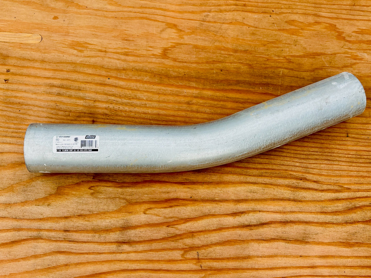 4 Pk Wheatland 2‑1/2" 22.5° Standard‑Radius EMT Elbow (Local Pick Up)