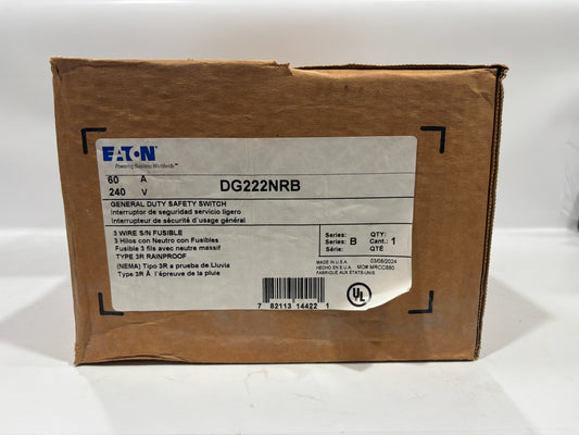 Eaton DG222NRB Gerneral Duty Safety Switch 60A-240V