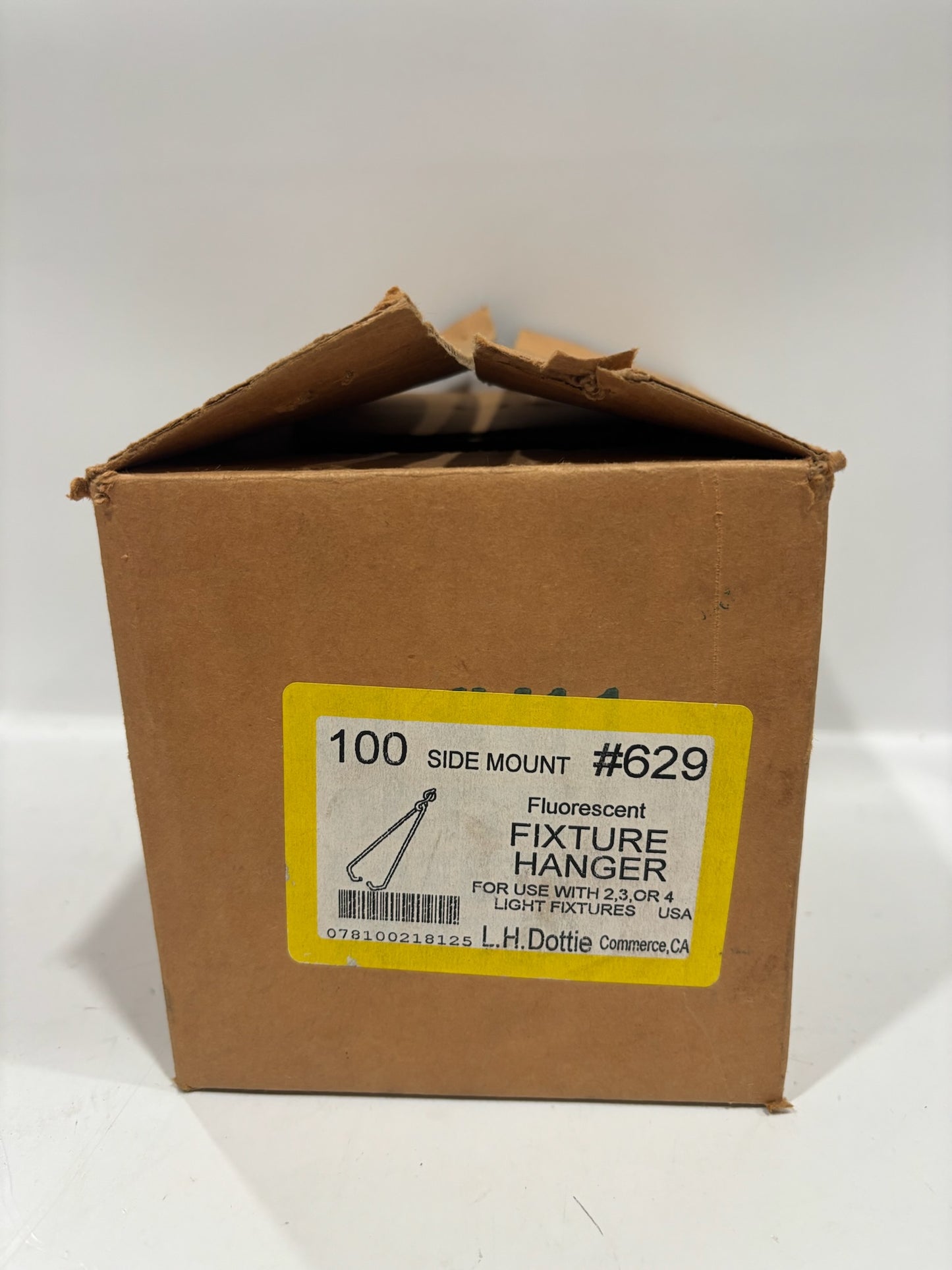 100 PC Dottie 629 FLourescent Fixture Hanger - Side Mount #10 Gauge