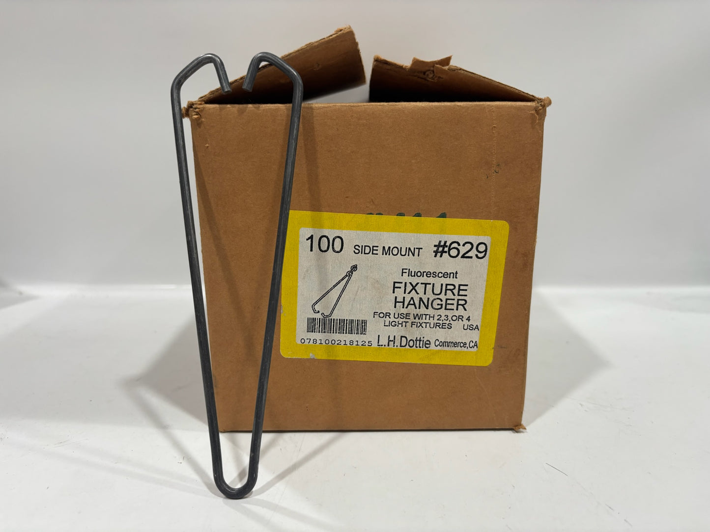 100 PC Dottie 629 FLourescent Fixture Hanger - Side Mount #10 Gauge