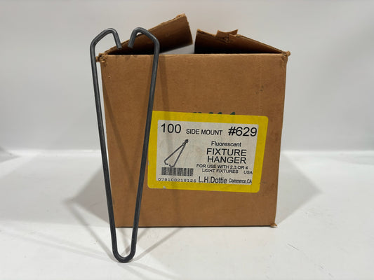100 PC Dottie 629 FLourescent Fixture Hanger - Side Mount #10 Gauge