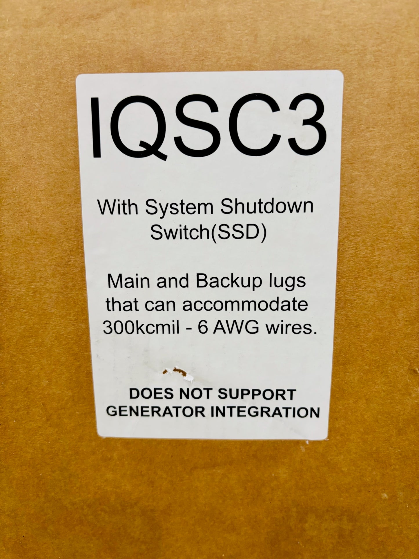 Enphase IQSC3 System Controller with System Shutdown Switch SC200D111CMC1US01