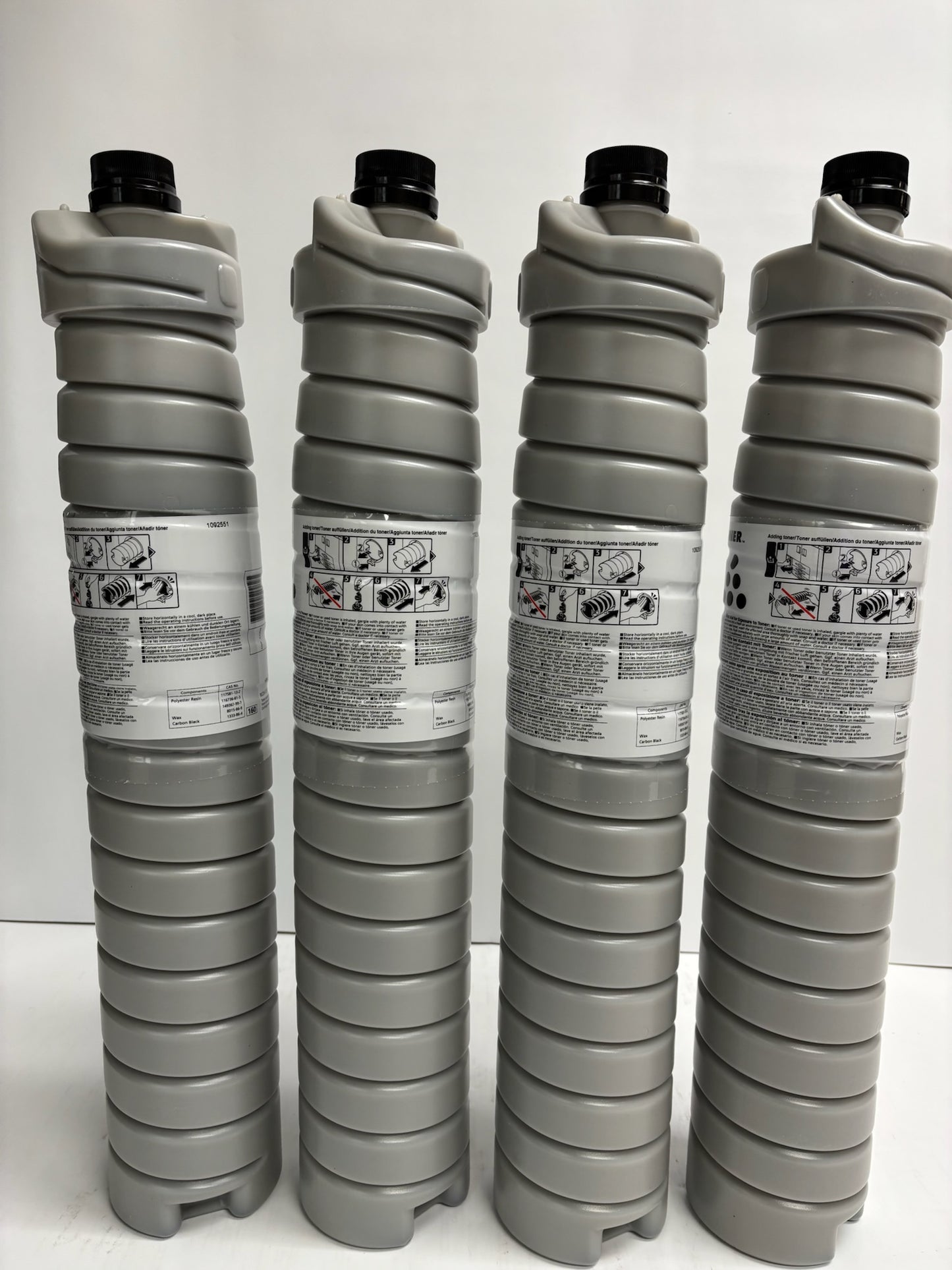 4 New Genuine Ricoh Pro1107EX, Pro1357EX, Pro907EX Black Toner 828080