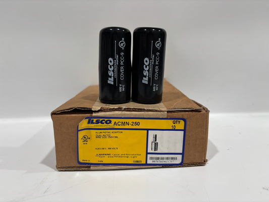 12 PK ILSCO ACMN‑250 Aluminum/Copper Dual‑Rated Compression Pigtail Adapter