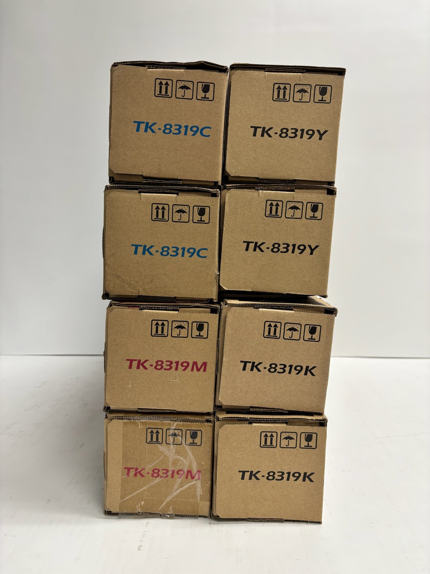 8 New Genuine Copystar CS2550ci CCMMYYKK Toners TK-8319, TK8319