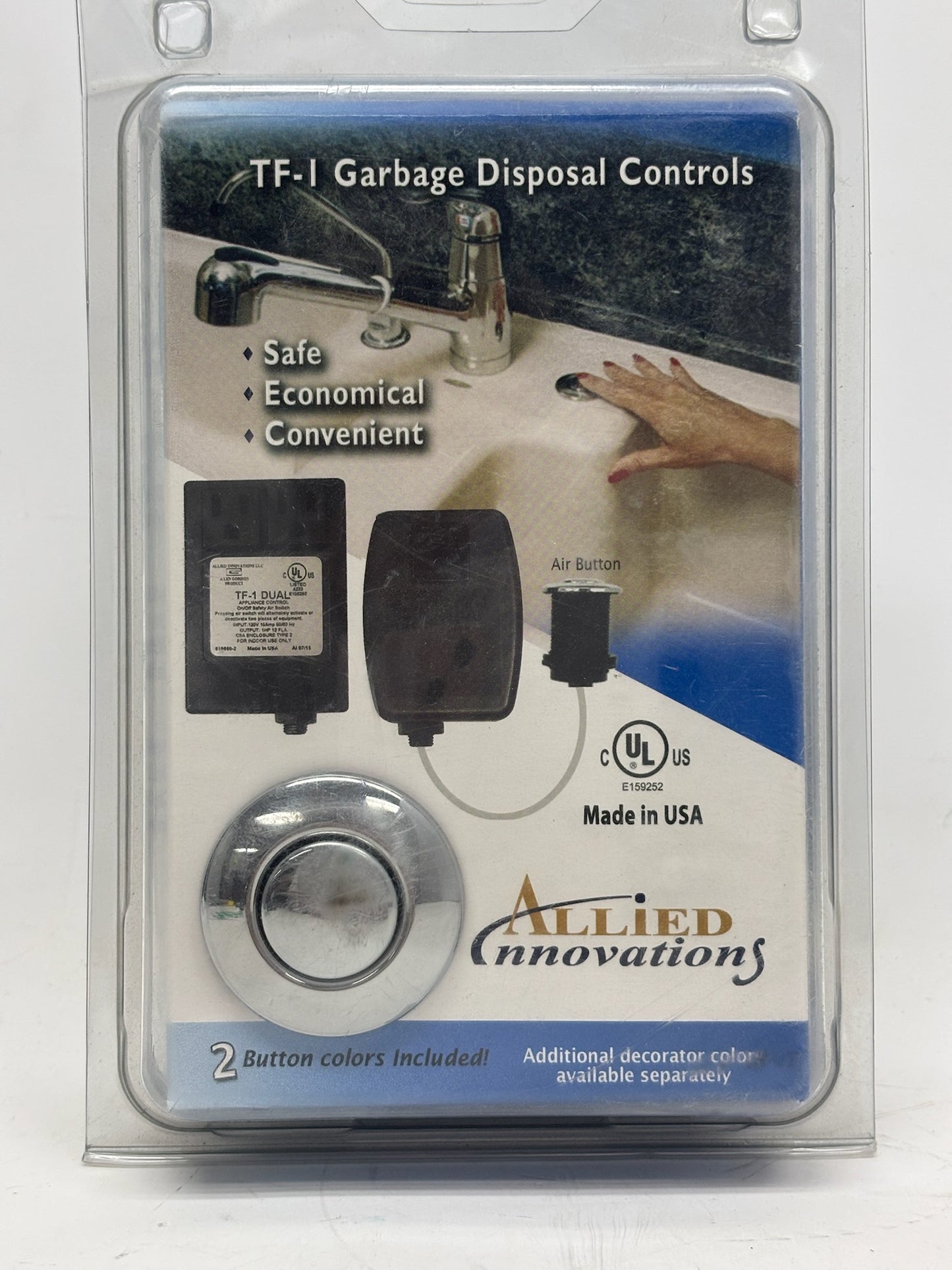 Allied Innovations 3-70-5022 TF-1 Garbage Disposal Safety Air Switch Kit