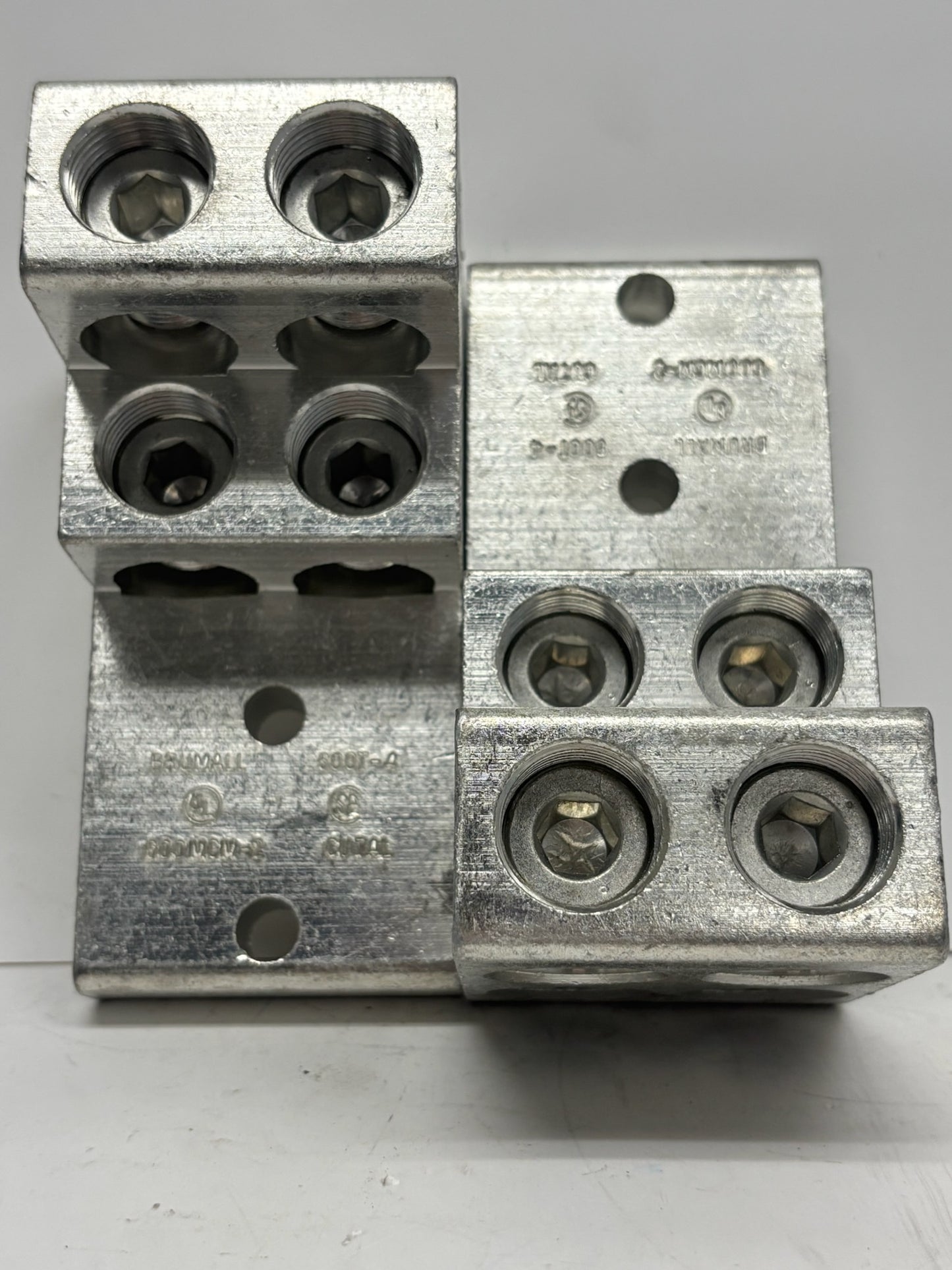 2 PK Brumall 600T-4 Mechanical Power Distribution Block 4 Poles 600A 600V Rated