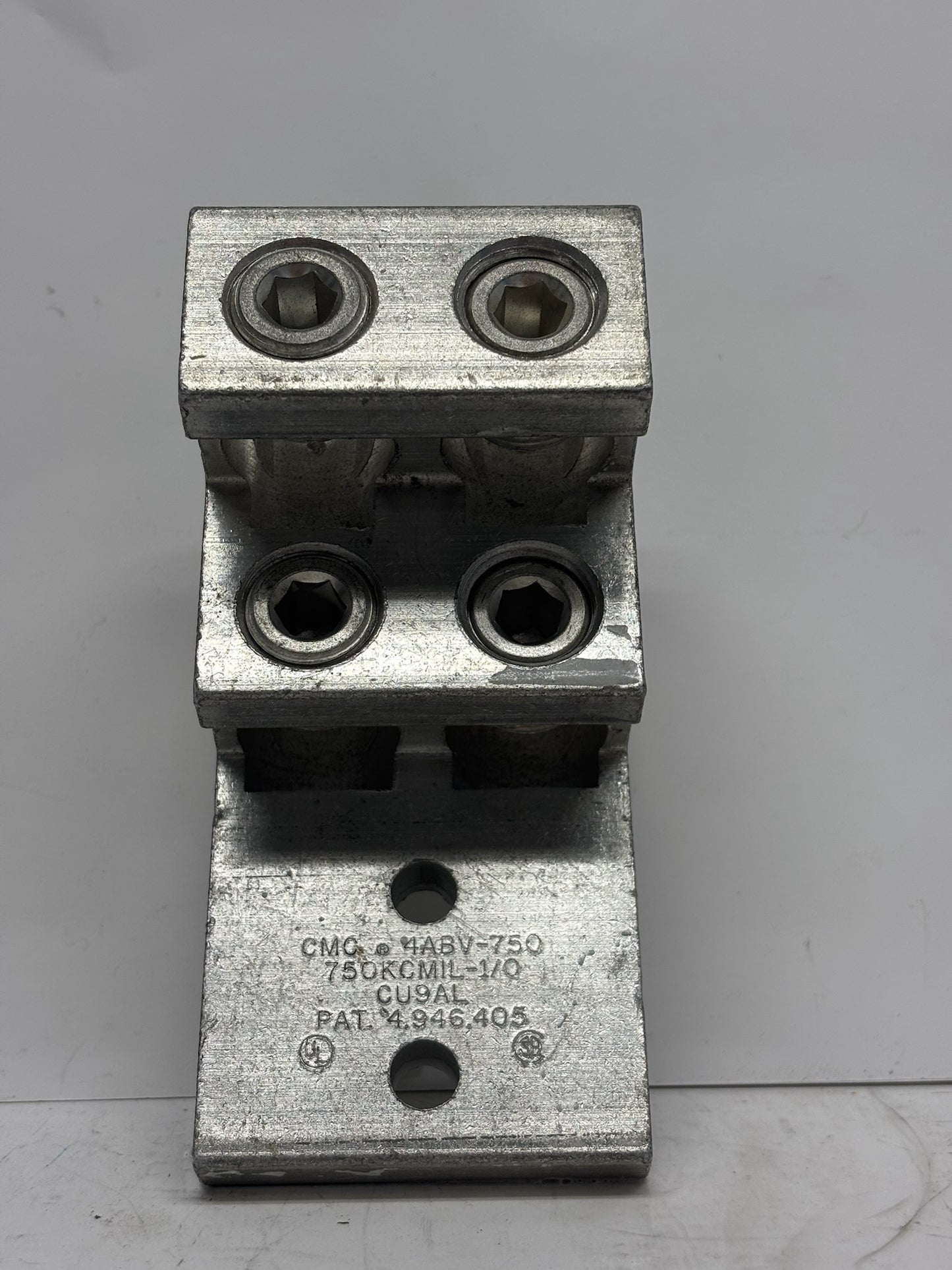 2-Pack CMC 4ABV-750 Aluminum Mechanical Lug Connector 4-Hole