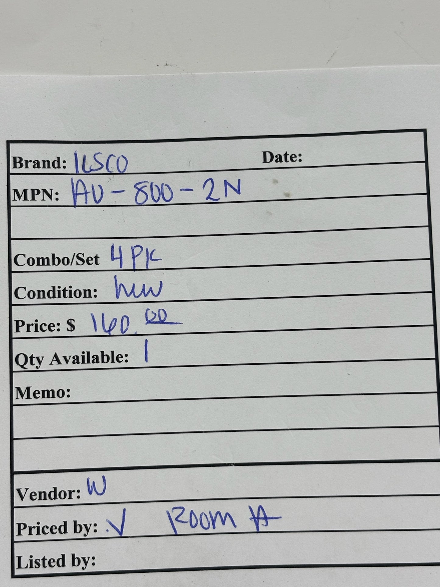 4PK ILSCO AU-800-2N 2-Hole Aluminum Lug 800 MCM Tin-Plated