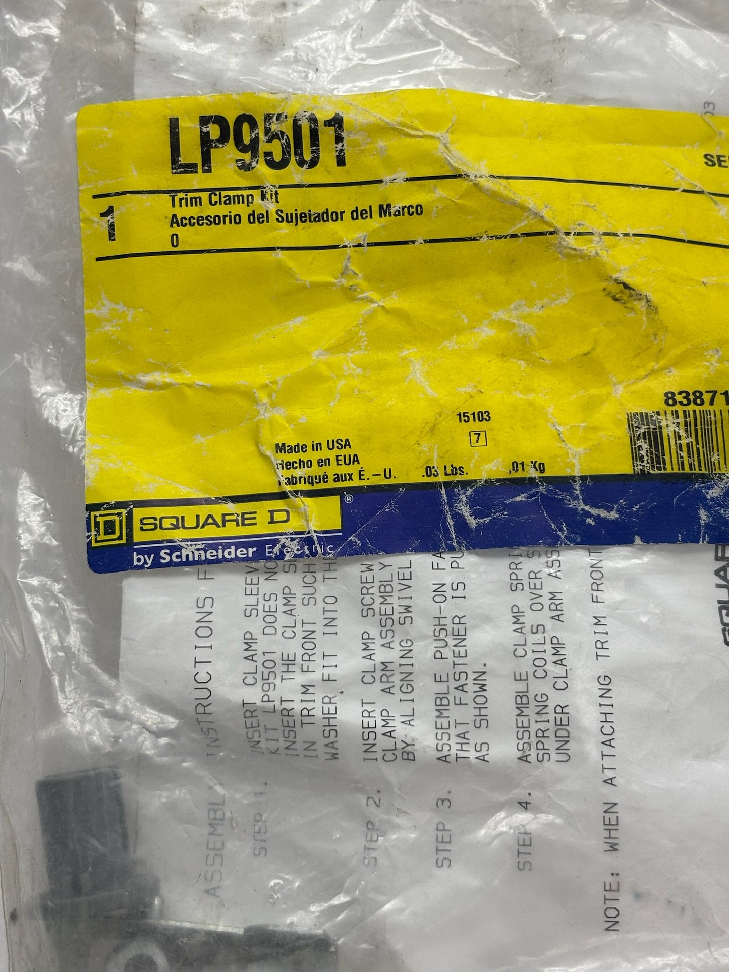 4 PK Square D LP9501 Load Center Neutral Bars – Electrical Panel Upgrade