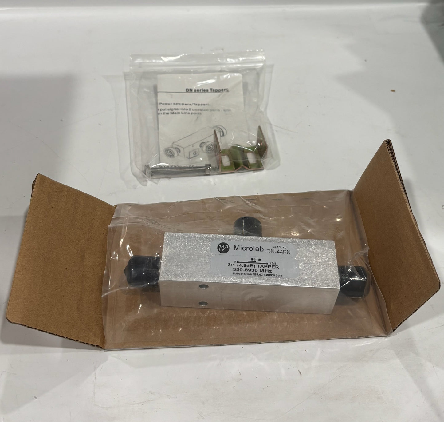 MicroLab - DN-44FN - Type N Power Splitter, Female, 500W, 4.8 dB (no box)