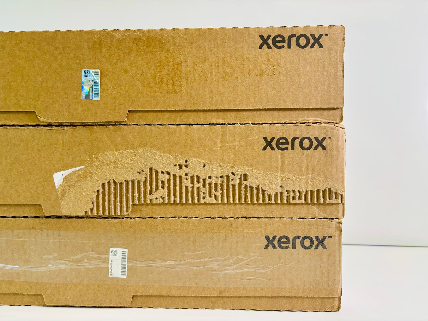3 Genuine Xerox Color 550, 560 Cyan, Magenta & Yellow Toner CMY (Bad Boxes)