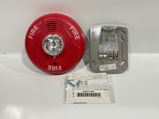 SpectrAlert PC2R Red Two-Wire Ceiling-Mount Fire Alarm Device