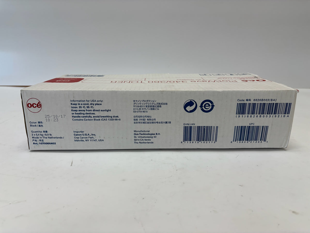 Open Genuine Canon PlotWave 340/360 Black Toner Art.1070066402 (1 Black Toner only)