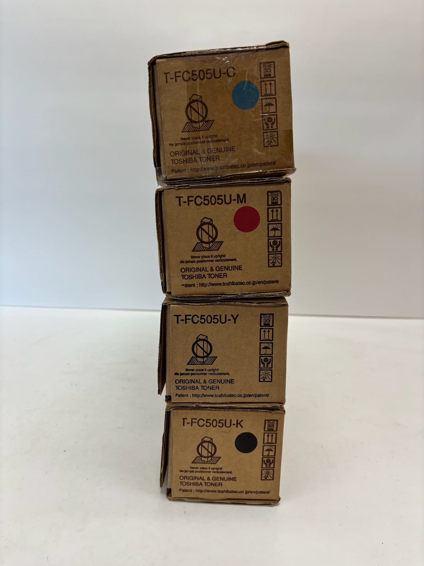 4 New Genuine Toshiba e-STUDIO 2505AC,3005AC,5005AC T-FC505U CMYK Toners