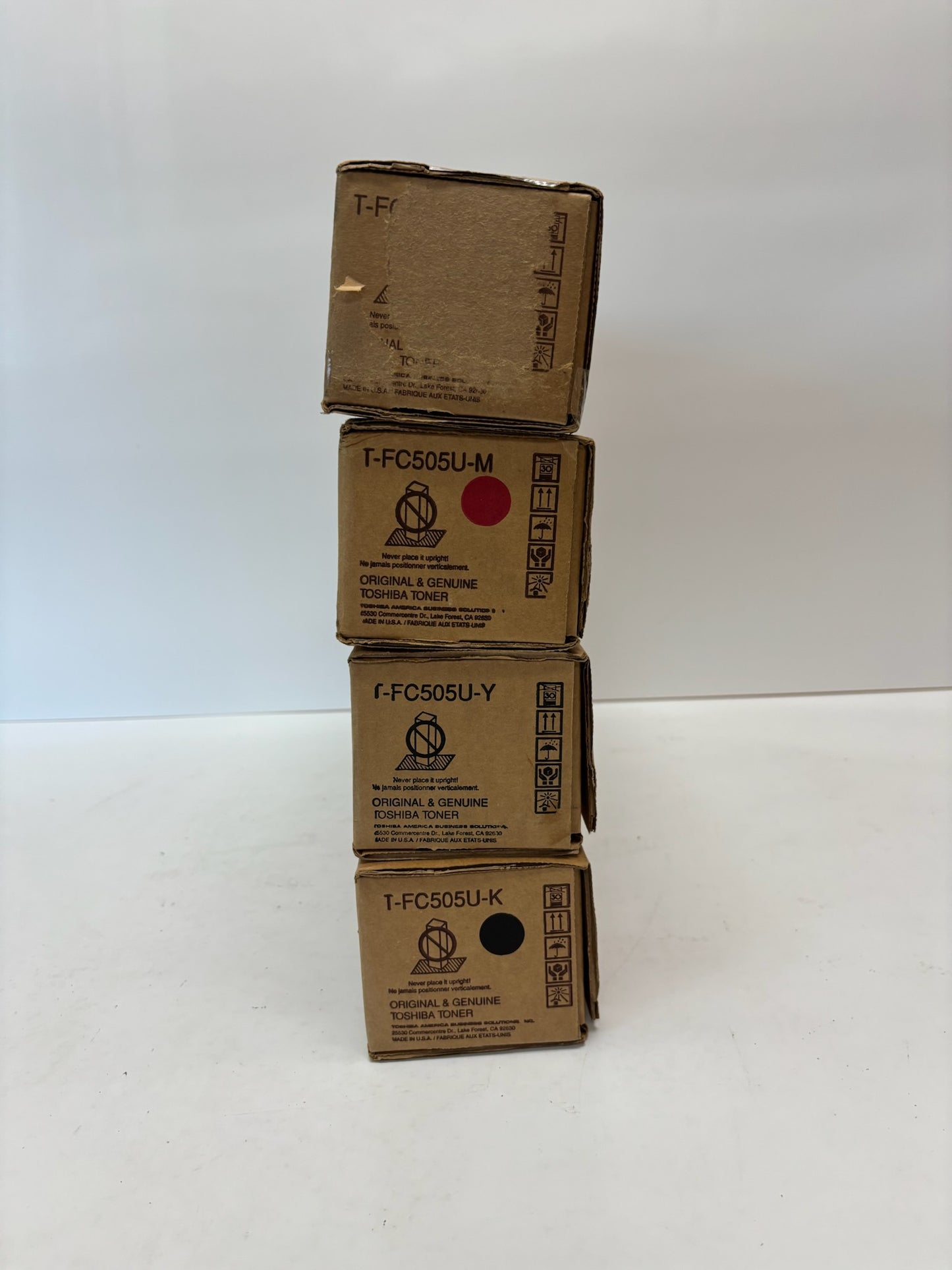 4 New Genuine Toshiba e-STUDIO 2505AC,3005AC,5005AC T-FC505U CMYK Toners