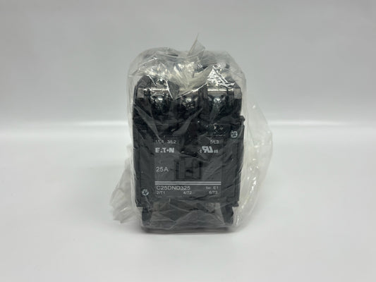 Eaton C25DND325A 25A 3-Pole Definite Purpose Contactor