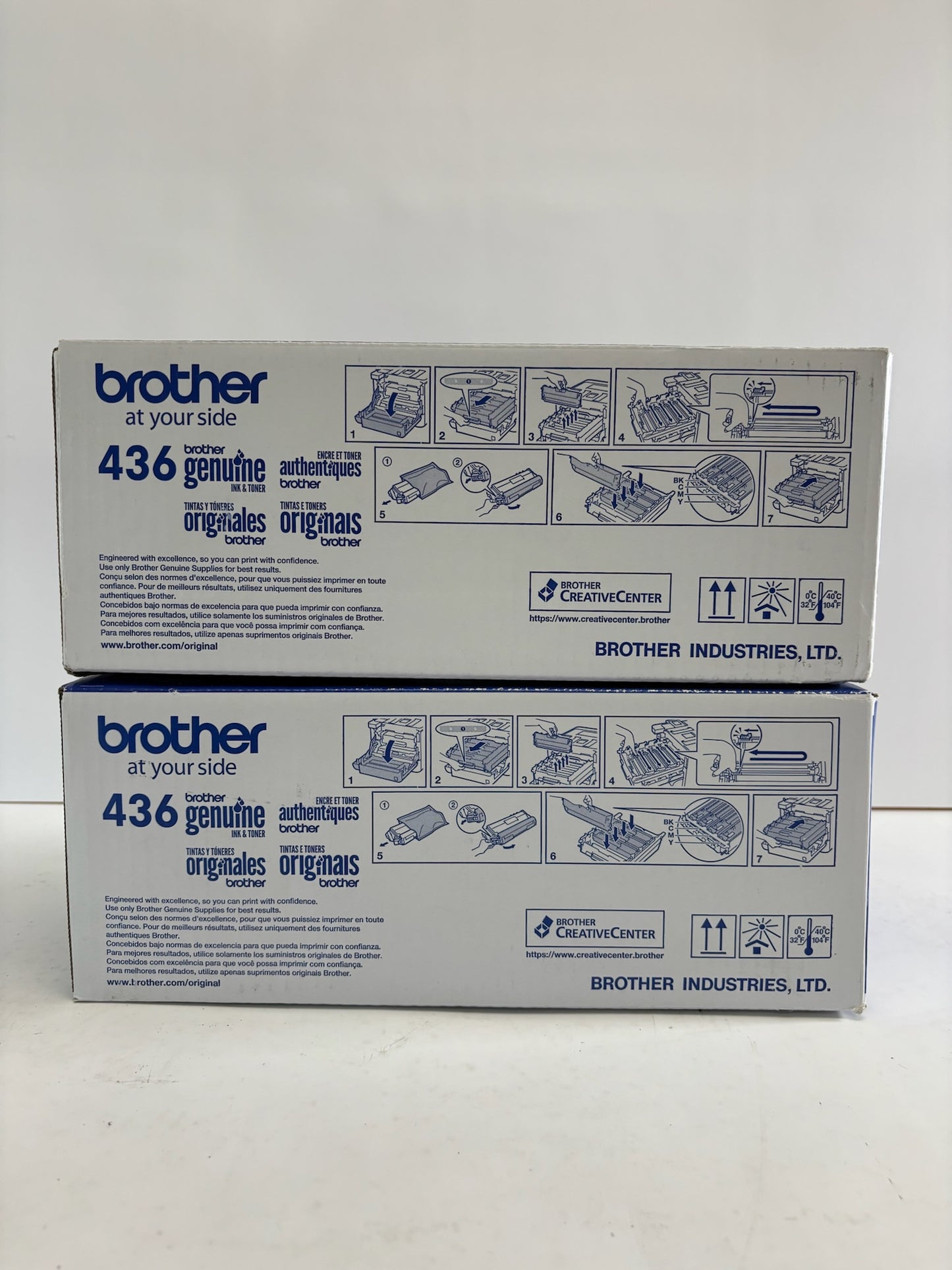 2 New Genuine Brother HL-L8360CDW, 9310CDW Mag & Yellow Toners TN436M, TN436Y