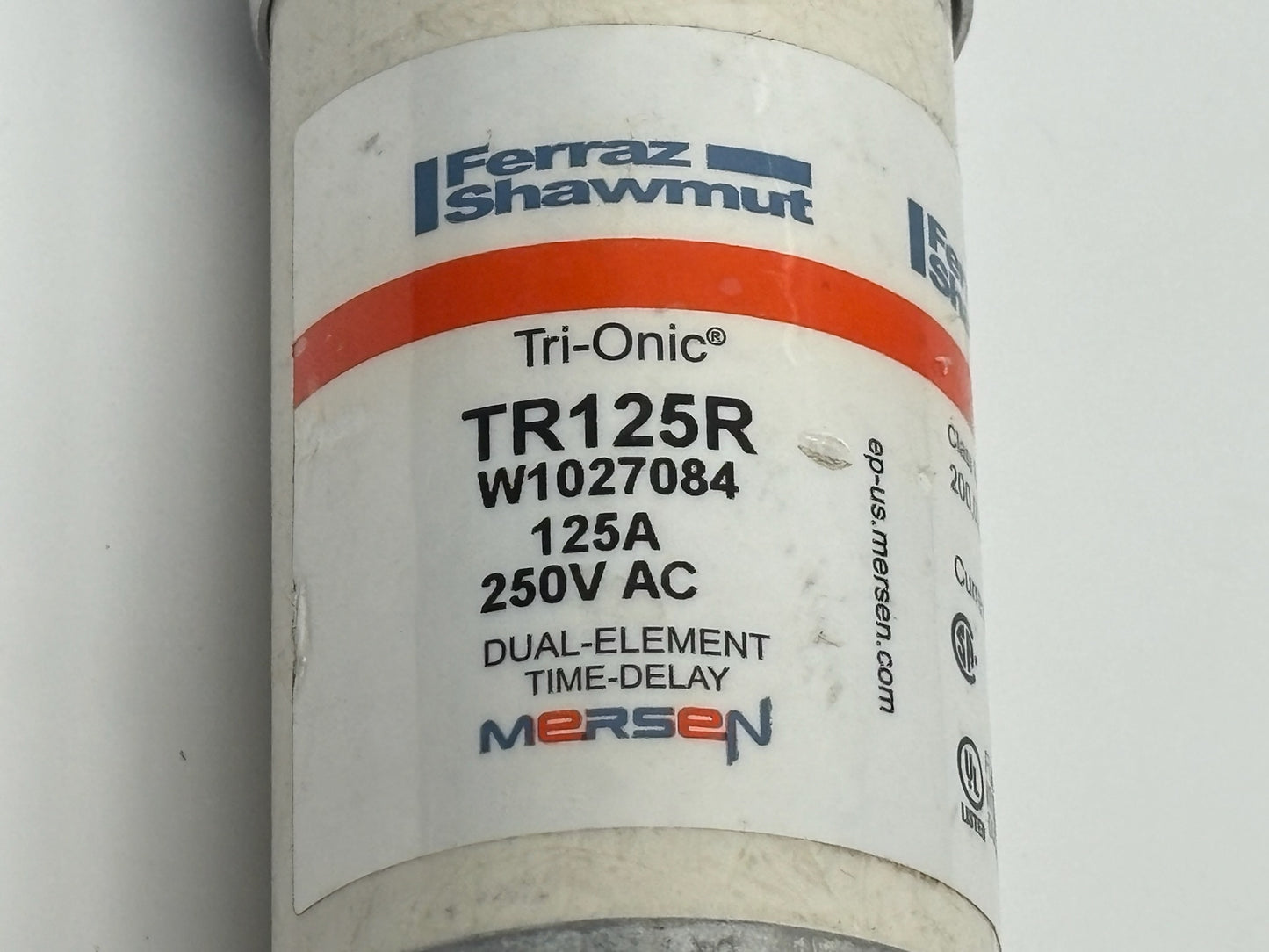 3 PK Ferraz Shawmut - Mersen- TR125R 125A Class RK5 Time-Delay Fuse