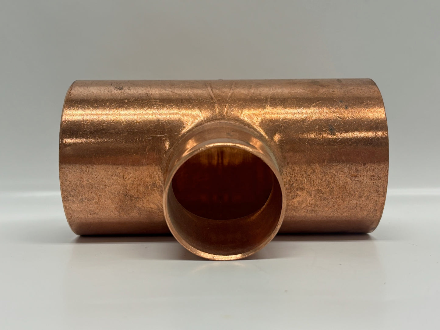 2PK EPC W-40125 Copper Reducing Tee 2-1/2" x 2-1/2" x 1-1/2", 700 PSI Solder Fit