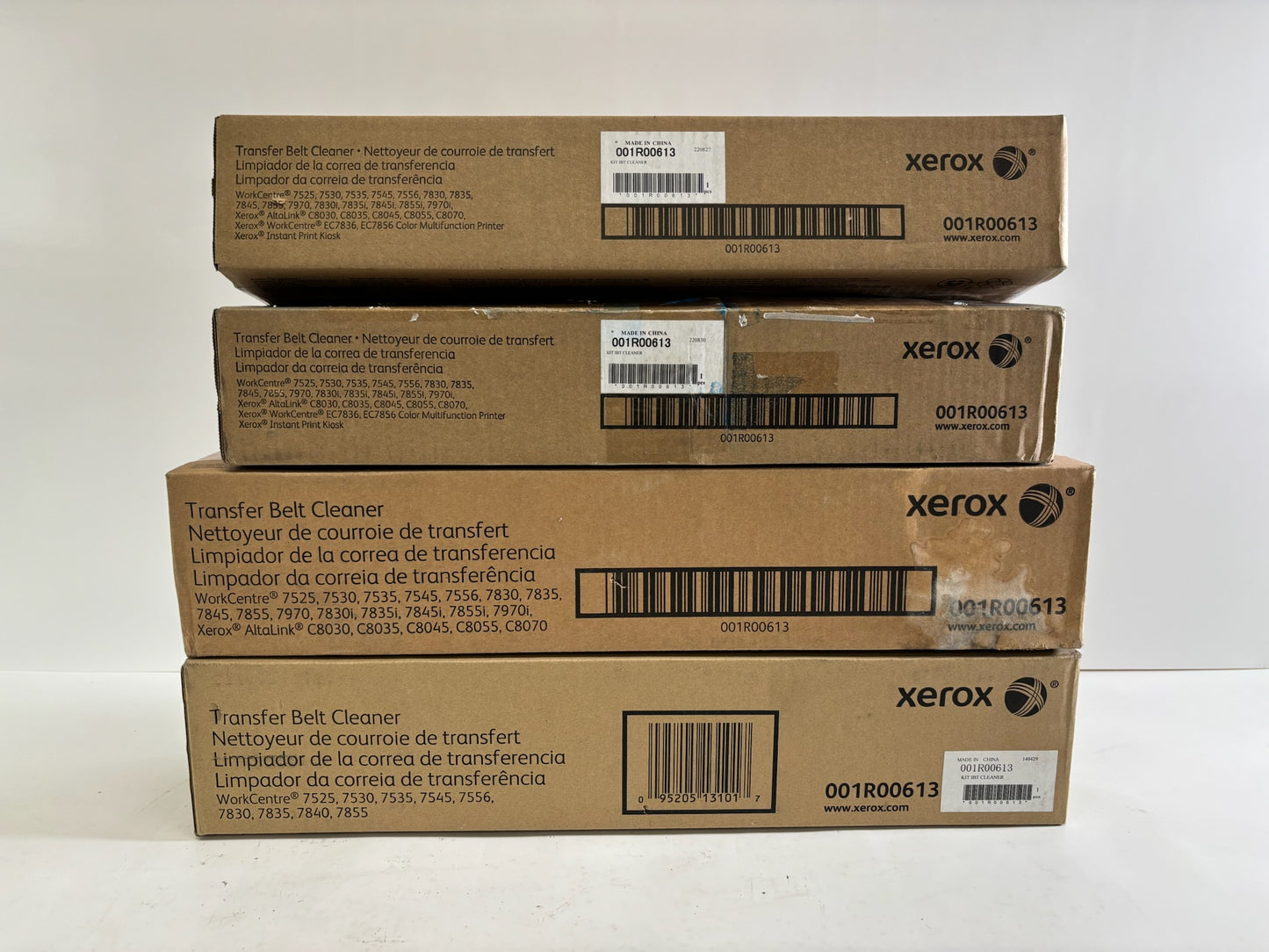 4 Genuine Xerox AltaLink C8030,C8070 Transfer Belt Cleaner 001R00613 (bad box)