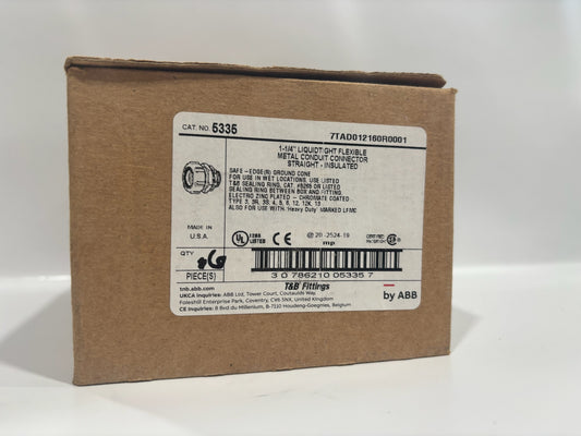 6 PK Steel City 5335 1-1/4" Liquidtight Flexible Metal Conduit Connector